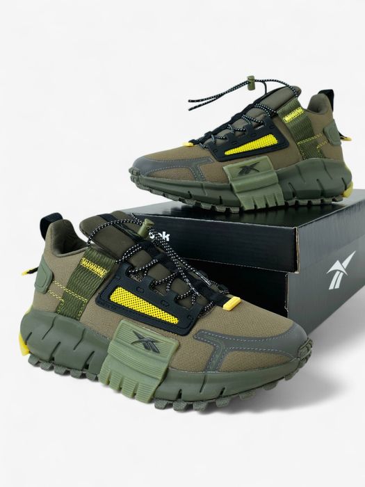 Жіночі - підліткові демісезонні термо кросівки Reebok Zig Kinetica Edge Khaki (37р/38р/39р/40р)