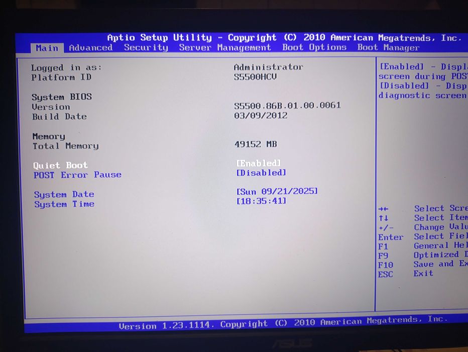 Server IBM S5500HCV