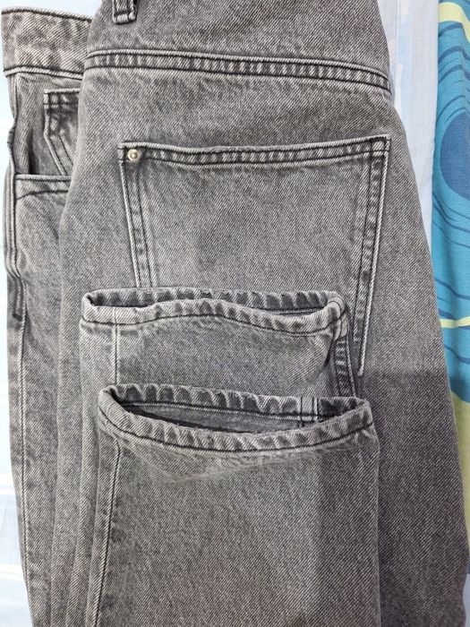 Spodnie jeansowe szare ZARA