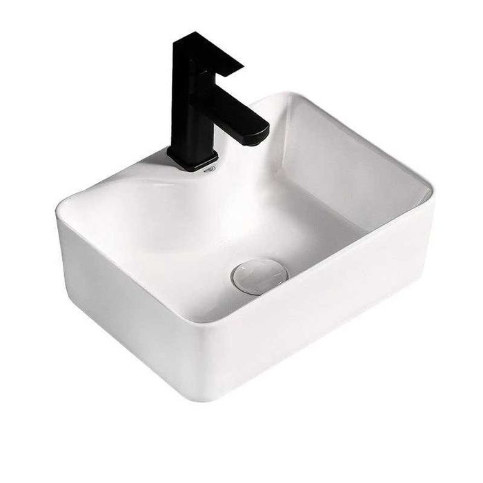 Nowa umywalka / ceramiczna / nablatowa / 48x37x13 / kran / W795!