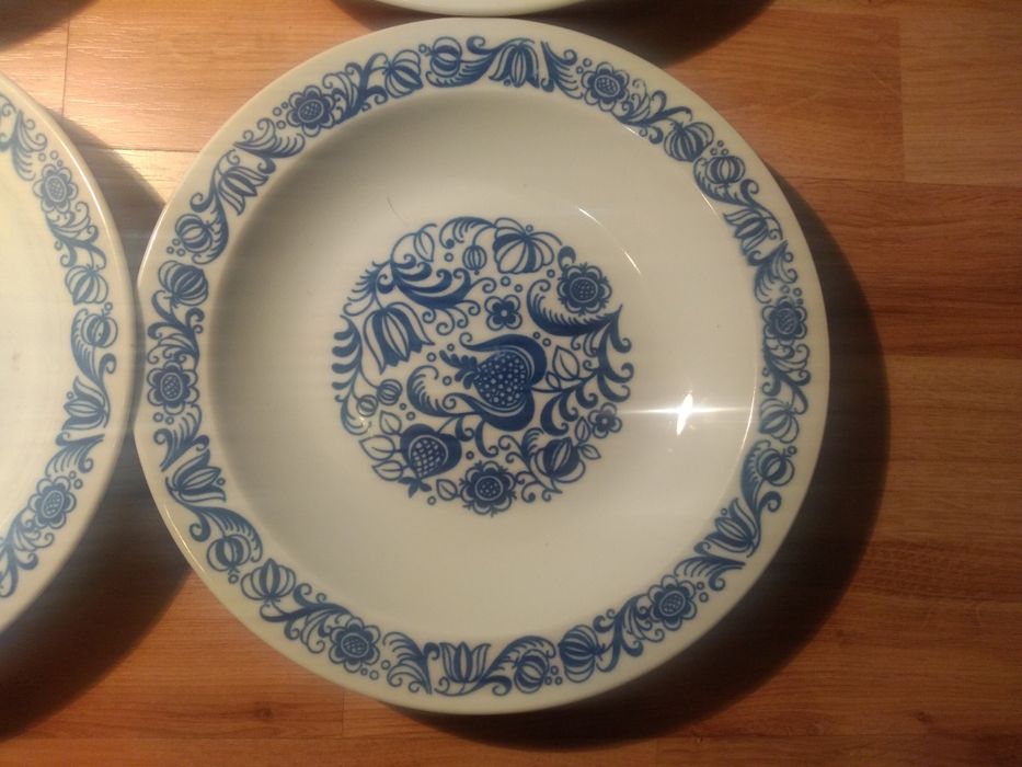 Talerze glebokie wzor cebulowy Colditz