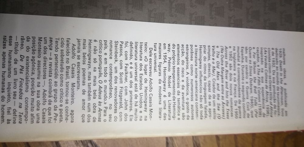 O Adeus às Armas de Hemingway