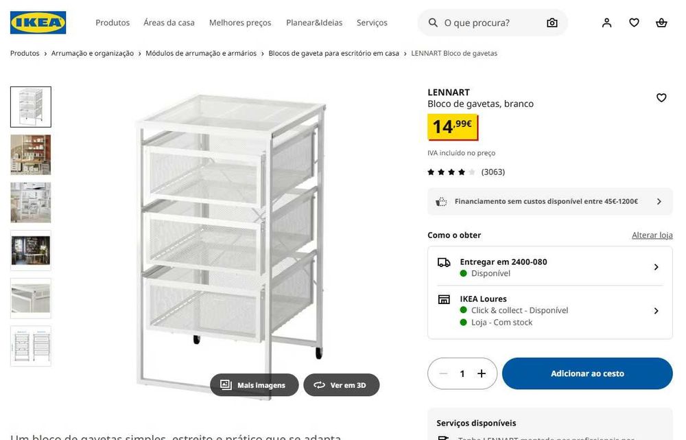 Secretária + Cadeira + Estante – excelente estado ikea LENNART