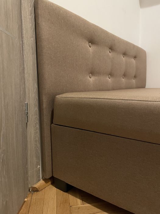 Tapczan łóżko beżowe 120/200