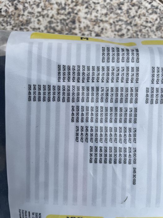 Corrente de lona  para neve