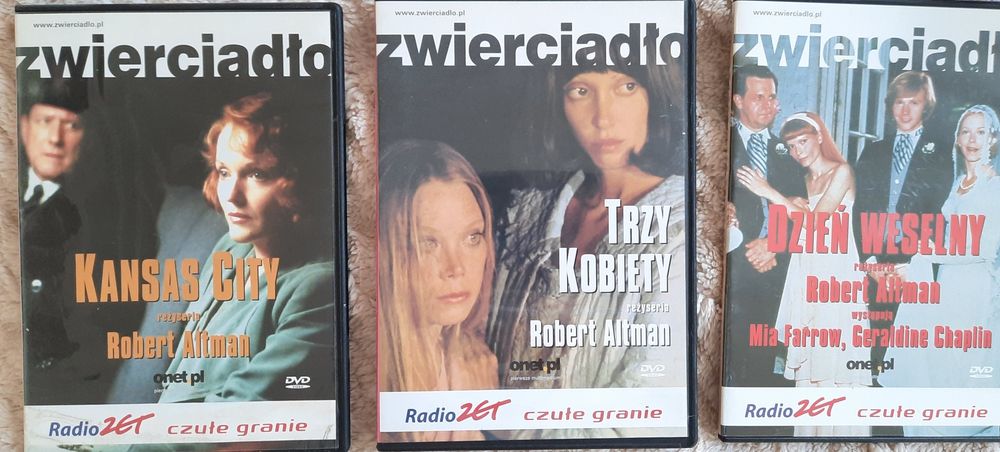 Robert Altman, filmy na płytach DVD.