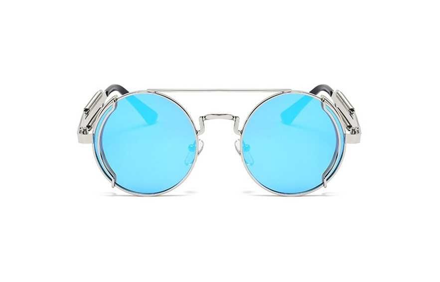 Okulary przeciwsłoneczne okrągłe lenonki steampunk retro - DISCORD.