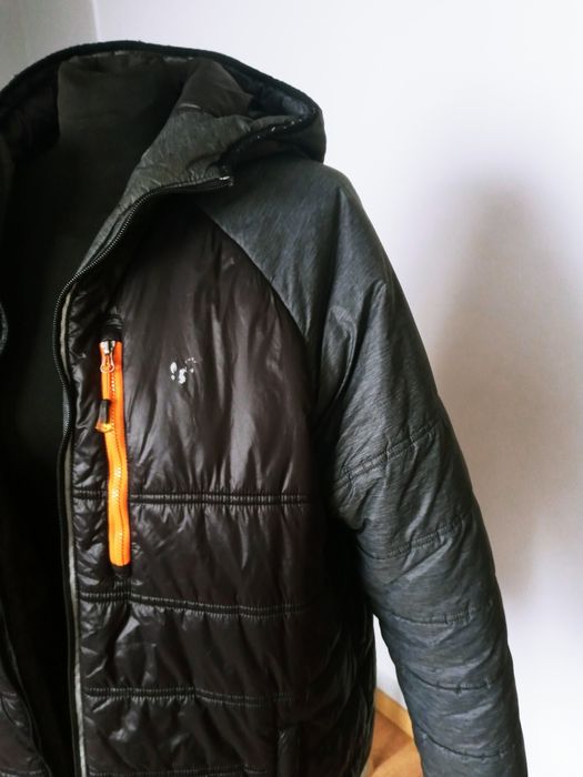 Kurtka meska 4F kaptur szara pikowana 2XL