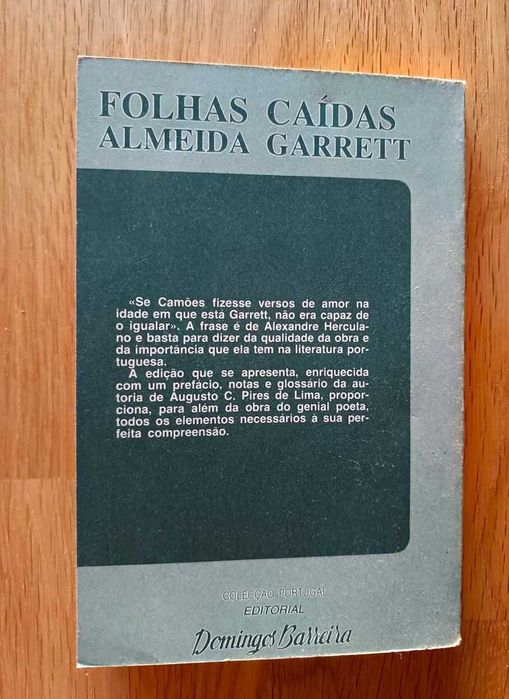 Folhas Caídas - Almeida Garrett (portes incluídos)