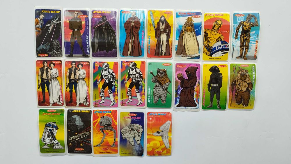 Наклейки от жвачек 90-х. Star Wars Kent: 180 грн