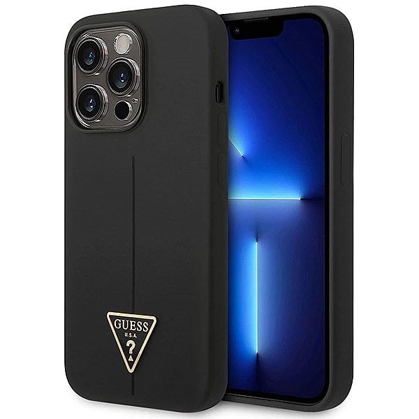 Guess GUHCP14LSLTGK iPhone 14 Pro 6,1" czarny/black hardcase Silicone