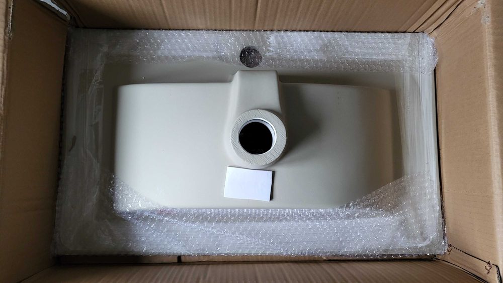 Lavatório Cerâmica 61cm Branco Banhoazis, Modelo 2060VB, Novo