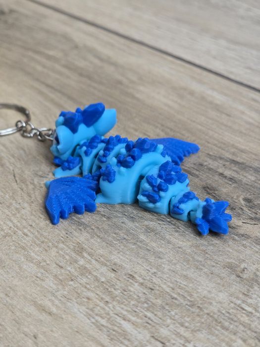 Breloczek Crystal Dragon 3d - Brelok Druk3d fidget Keychain mixGadzet