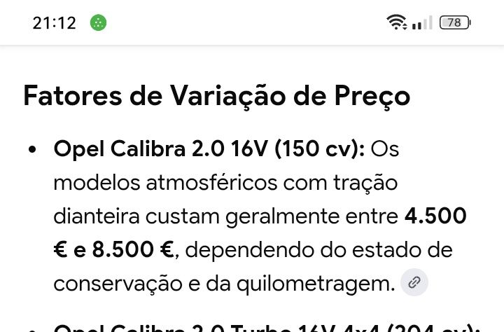 Opel calibra 16v
