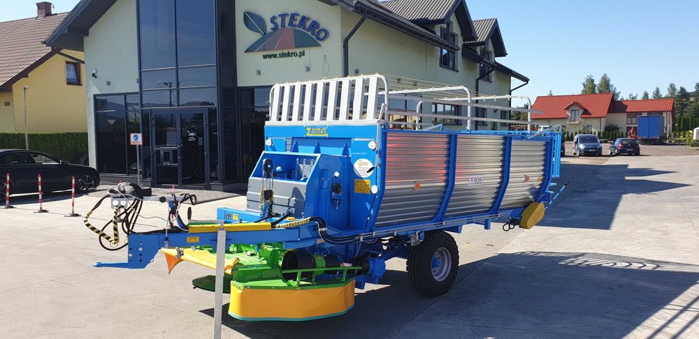 Ścinacz zielonek T 635 ZAMET - Przyczepa samozbierająca