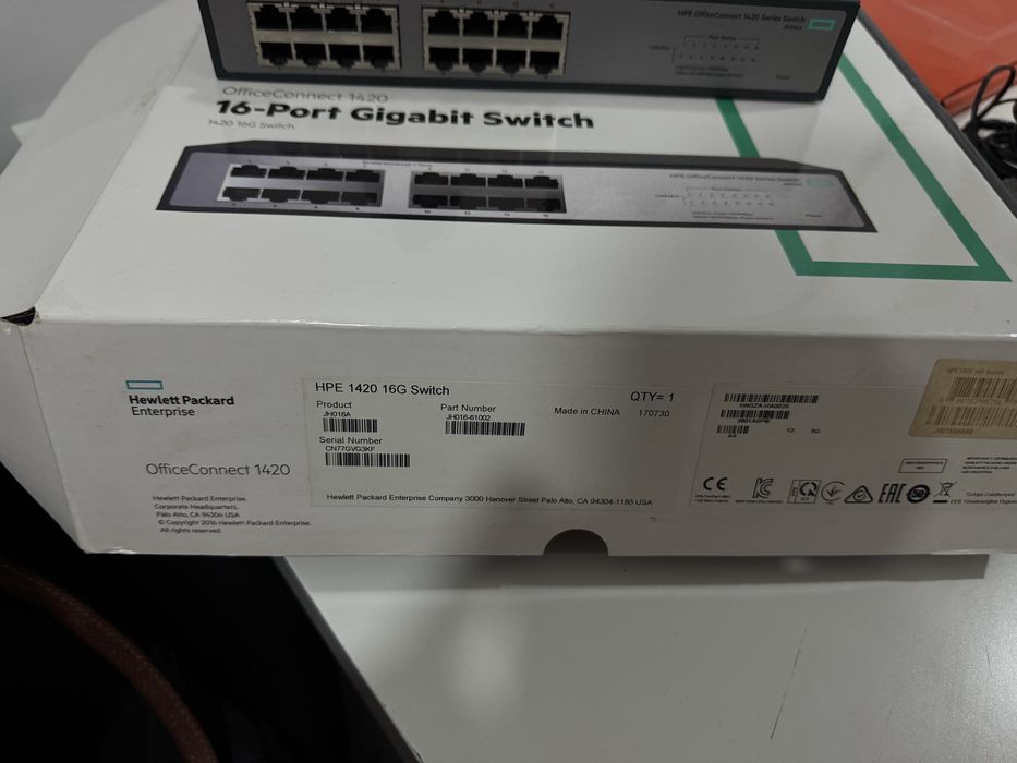 Switch HPE OfficeConnect 1420 – 16 Portas Gigabit