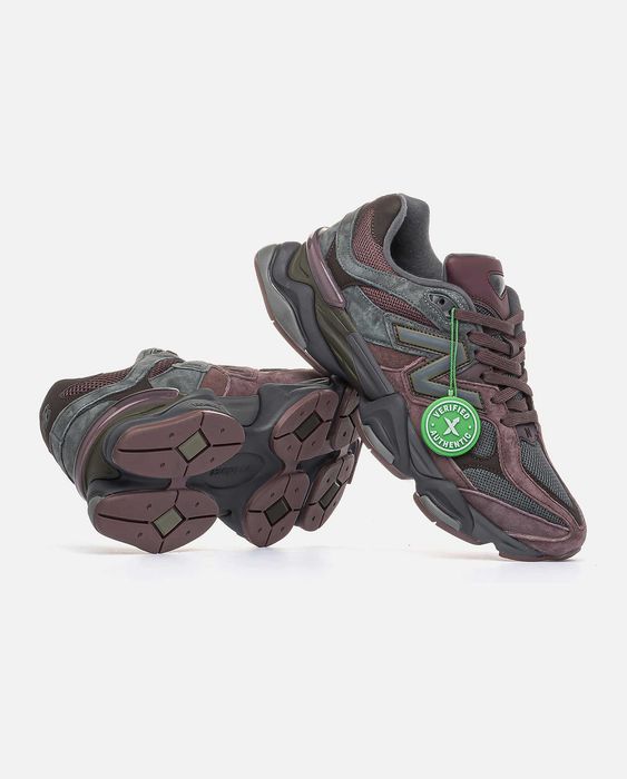 Мужские кроссовки New Balance 9060 Grey Brown Premium. 40-45