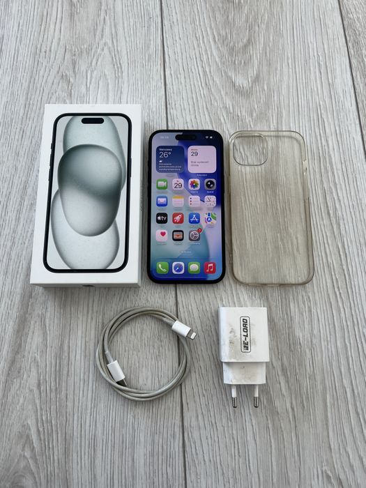 OKAZJA!!! Iphone 15 100% sprawny + zestaw