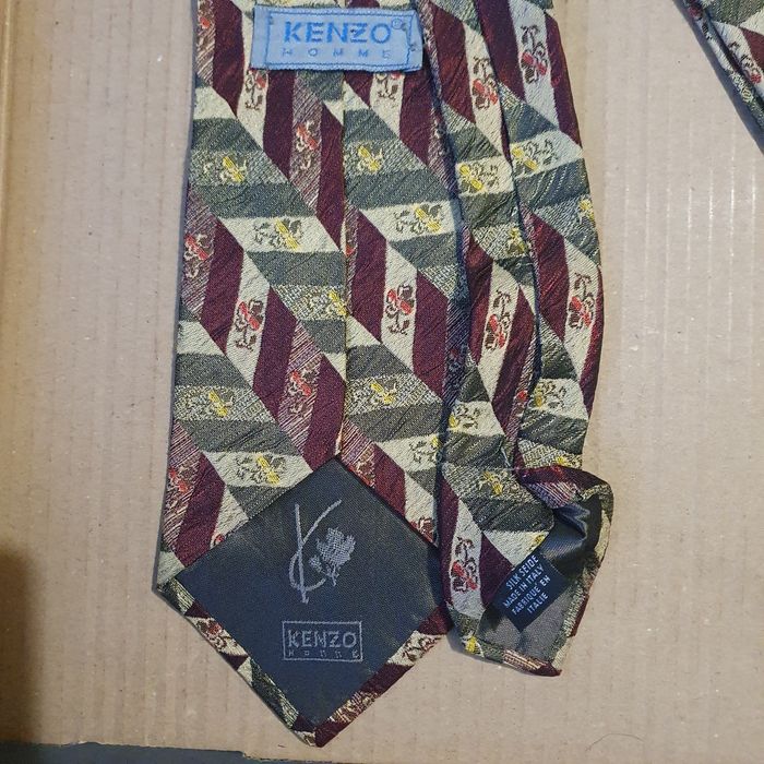 Krawat męski Kenzo Homme jedwab(k-4)OK