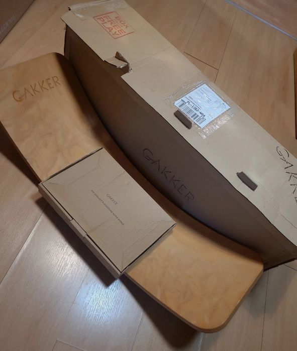 Duza drewniana deska do balansowania Gakker plus gratis