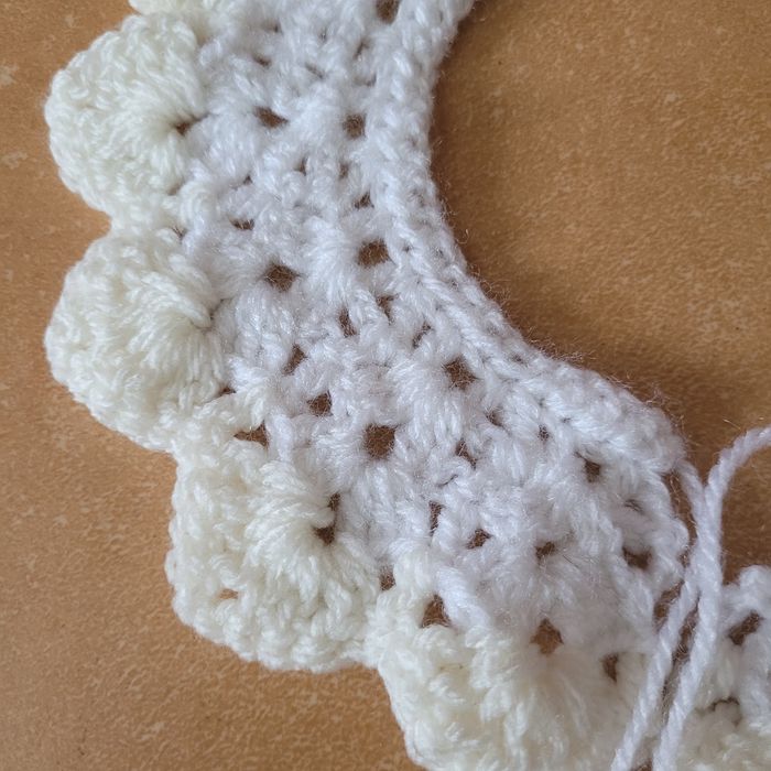 Hand made ręcznie wykonany kołnierzyk