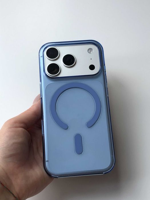 Чохол Blue iPhone 18 Pro Max Magsafe iPhone 17 Pro Max чехол айфон 17 Про Макс iPhone блакитний глянцевий чохол айфон 18 Про макс