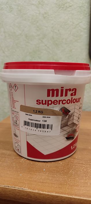 Затирка для плитки новая Mira supercolour 138 Moko