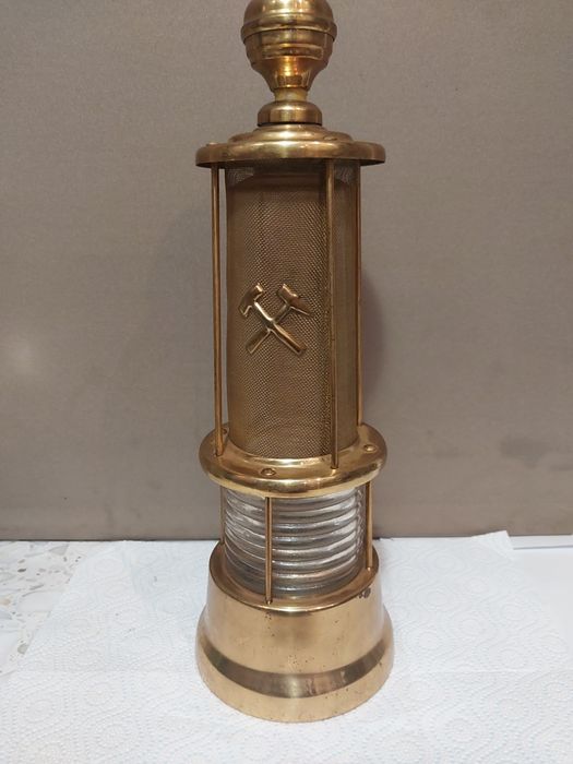 Stara lampa górnicza (karawka)