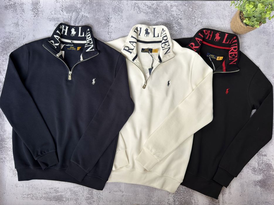 ‼️TOP‼️ Кофта зип свитшот Polo, 1/3 полузамок Поло. 1:1