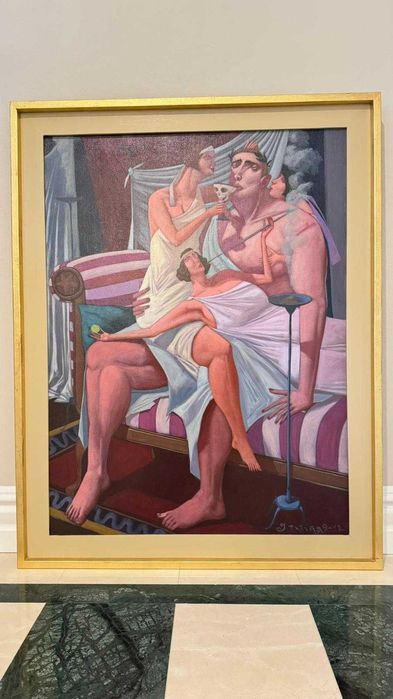 Jacek Pałucha – „Ave Dyzma” – olej na płótnie 75×100 cm