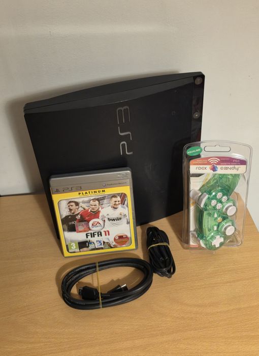 Playstation 3 Slim 250gb + Comando + Jogo