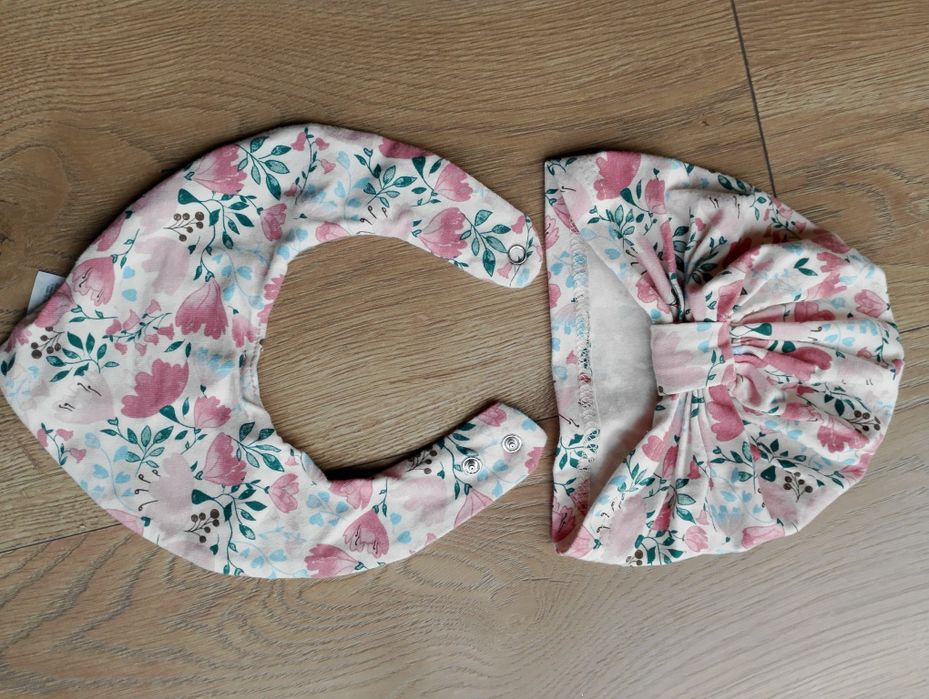 Zestaw czapka/turban+szalik/apaszka