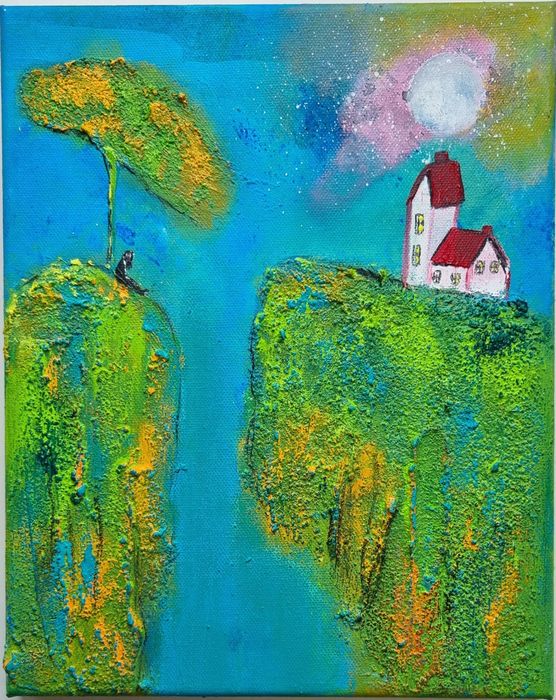 Obraz olejny 24x30 faktura farby RÓŻNE