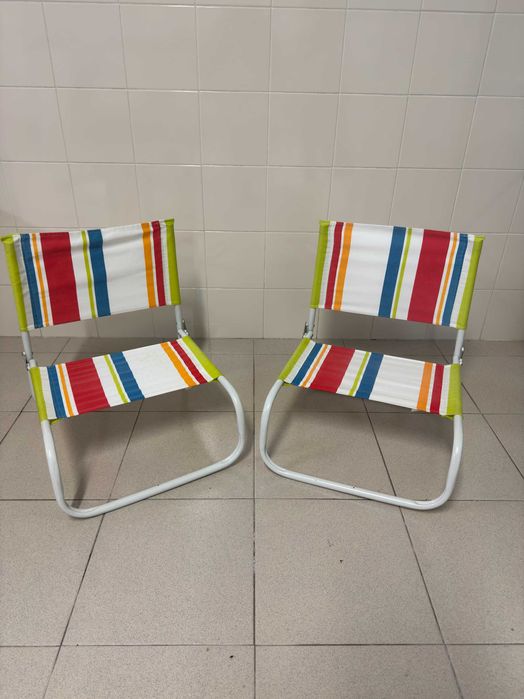 Cadeiras de praia dobráveis