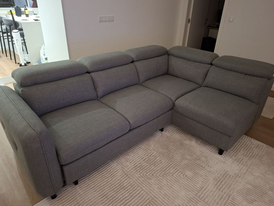 Sofá cama de canto como novo