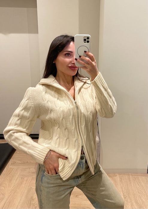 Кашемір вовна светр кардиган S/Onesize стиль Cos