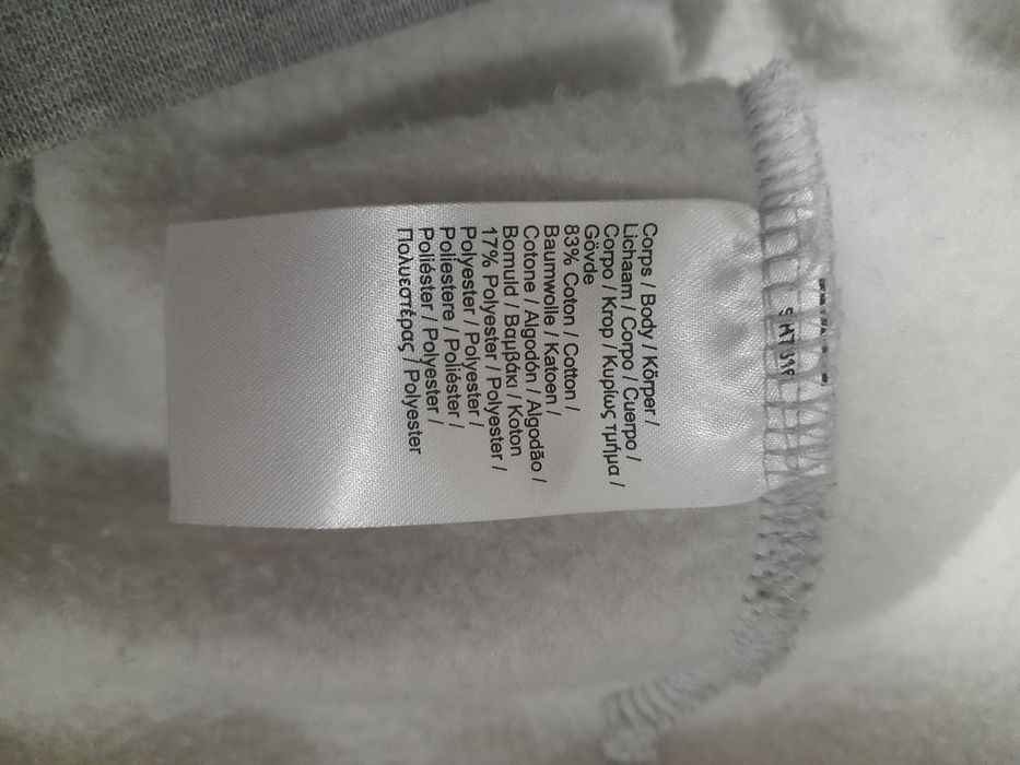 Мужская флисовая толстовка LACOSTE - Серая Идеал, 52-54