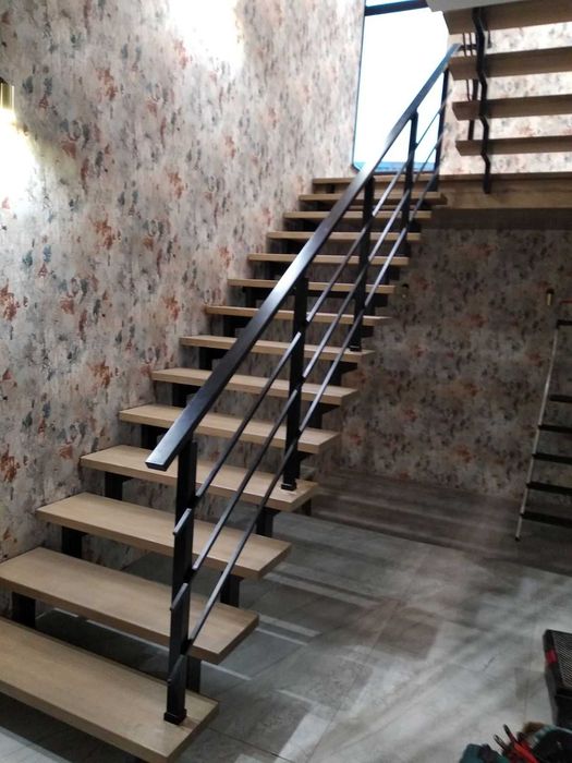 Перила сборные алюминиевые черные