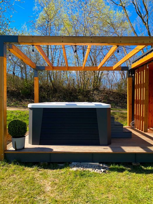 "WEZUWIUSZ" 6 osobowe Jacuzzi Balia ogrodowa gorąca beczka PREMIUM