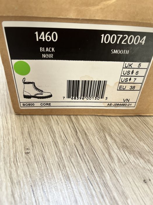 Martensy skórzane 1460 Black Smooth - buty Dr Martens