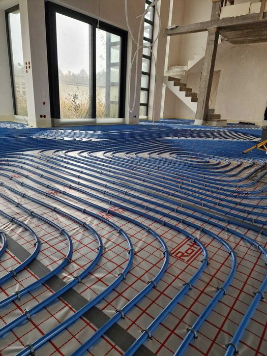 Wylewki anhydrytowe,płynny styropian,styrobeton,ogrzewanie podłogowe, instalacja WOD-KAN
