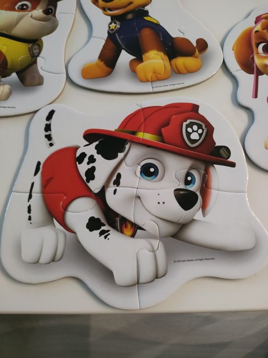 Puzzle 2+ Trefl Psi patrol 4 układanki + zwierzątka 3-6 elementów