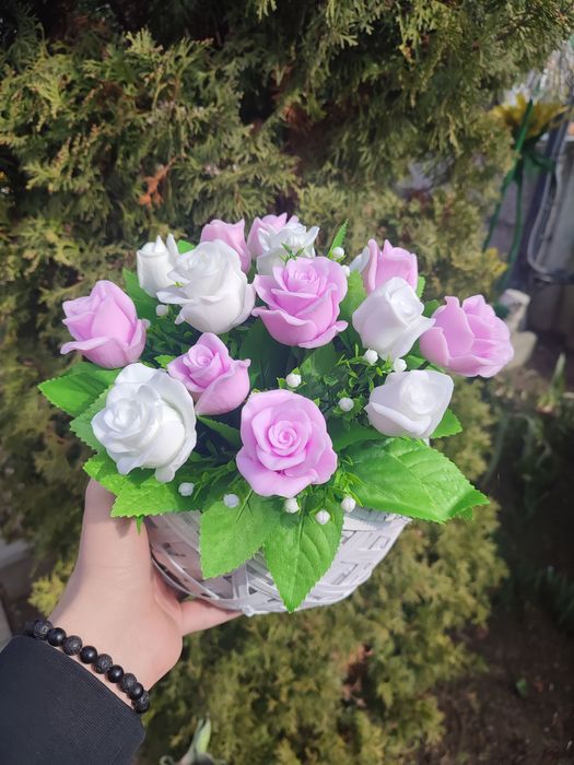 Букети з мила.Всі ручної роботи.