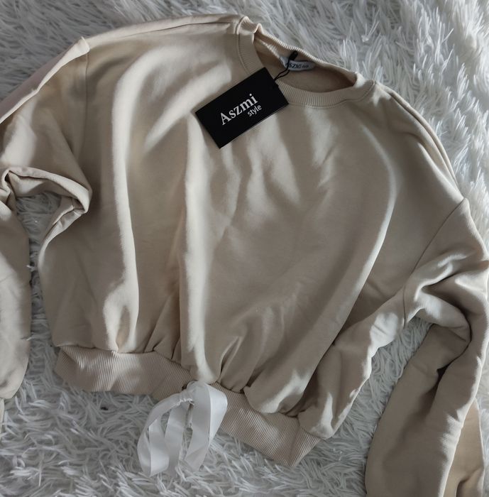 Bawełna dres M beżowy