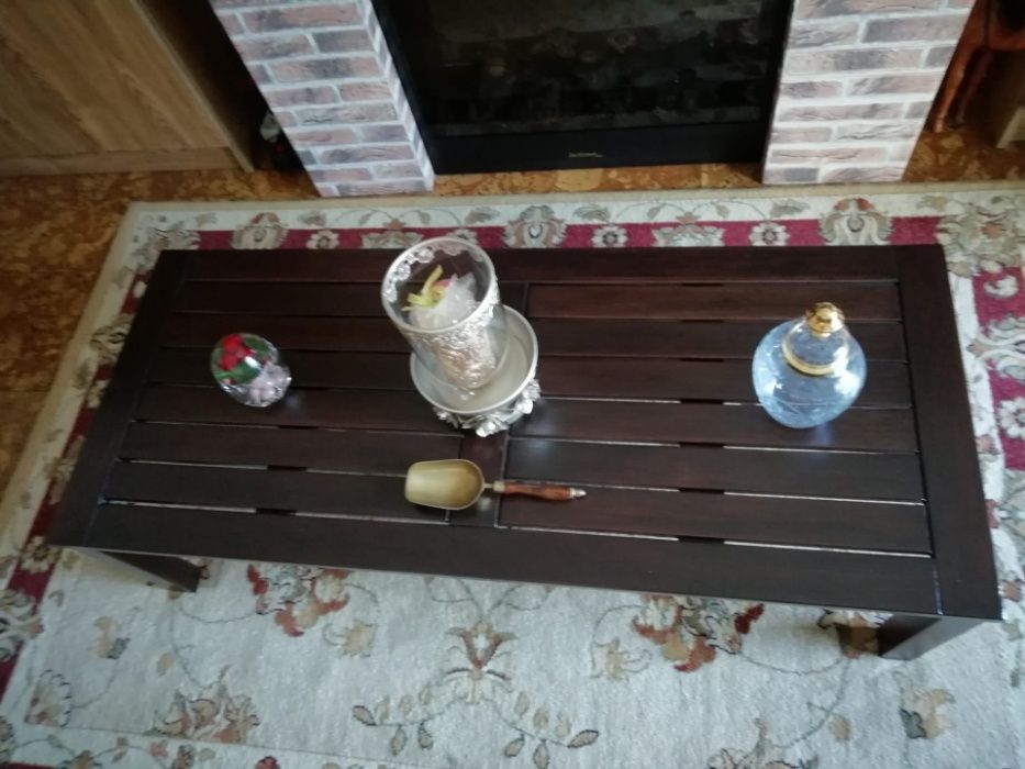 Mesa de Sala ou Jardim Terraço ou Alpendre Como Nova Madeira Tratada