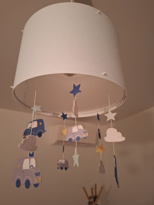 Decoração completa para quarto criança (tema estrelas e nuvens)