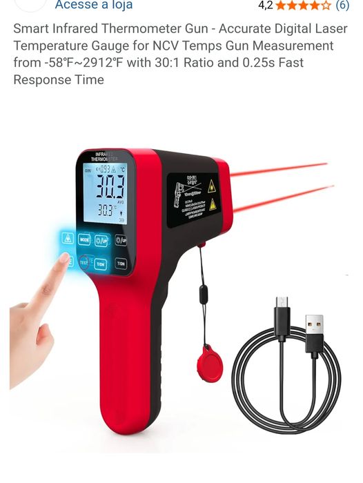 Termómetro infravermelhos