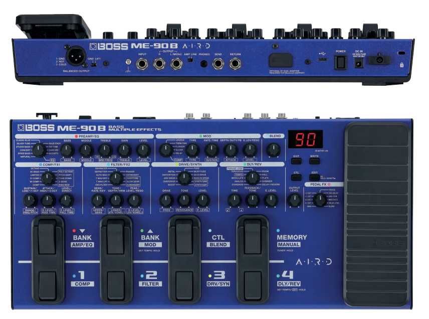 Boss me-90b Multi-Efeitos para Baixo NOVA