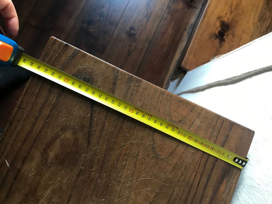 secretária de madeira vintage