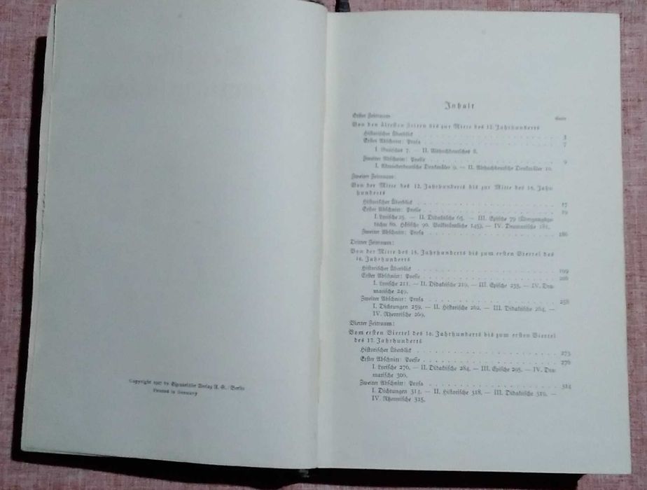 Deutsche Literaturgeschichte - prof Kurz 1927 unikat